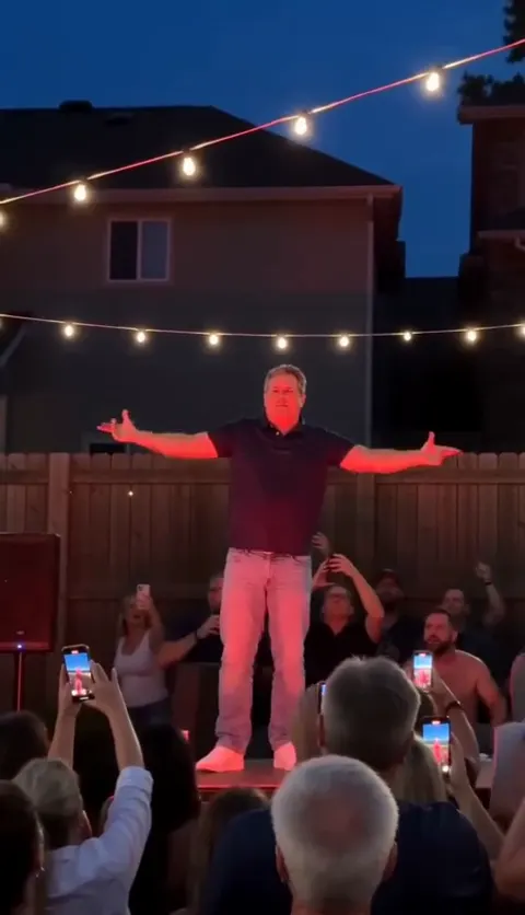 Cheba Man AI video, part 3: Arms held wide