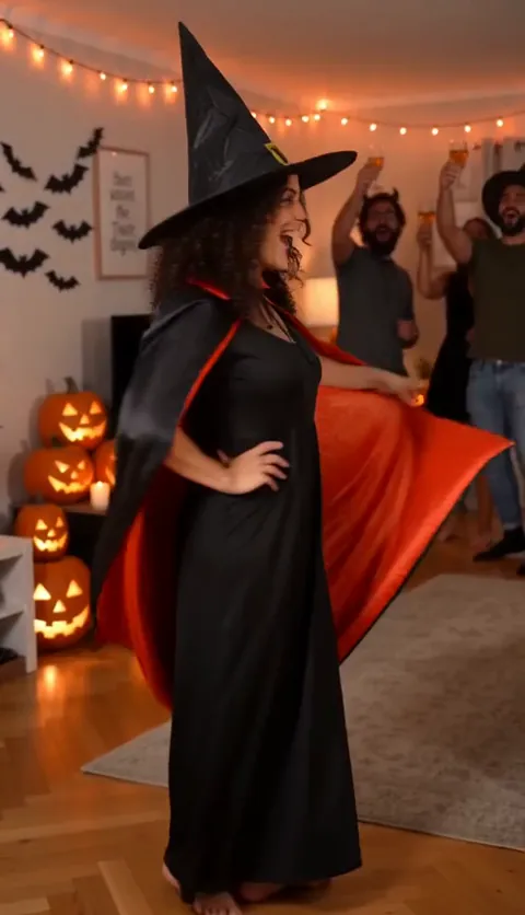 Halloween Costume AI video, part 5: The cape twirl