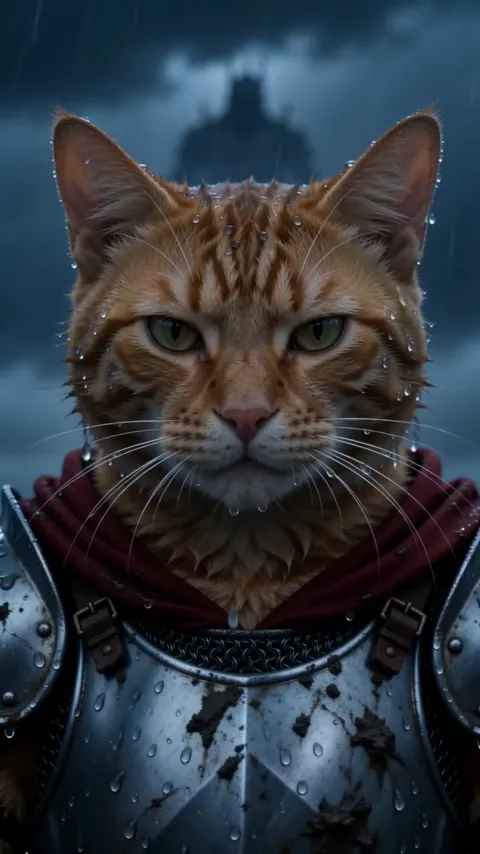 Knight Cat AI video, part 4: The close-up