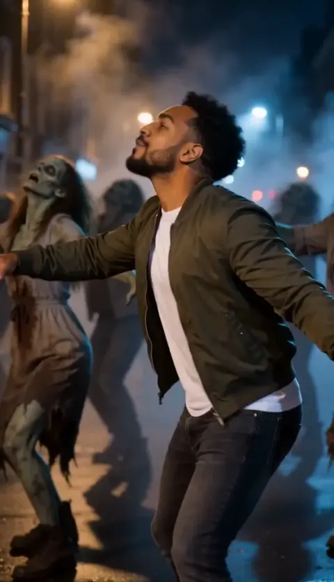 Thriller Dance AI video, part 3: Head throw