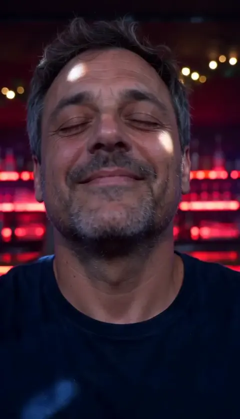 Turn the Lights Off AI video, part 1: Eyes closed