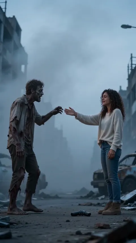 Zombie Hug AI video, part 4: The reach